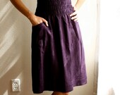 fiji dress - dark purple (x-small)
