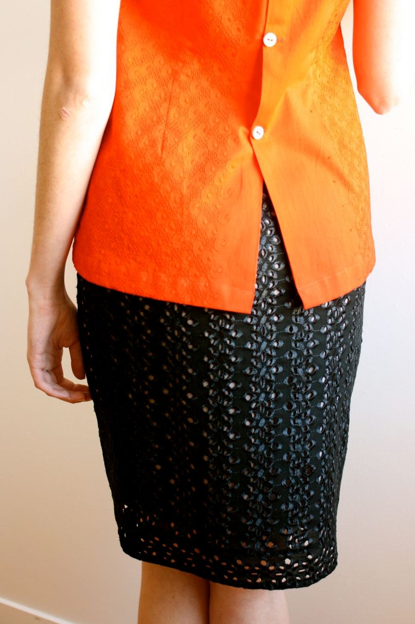 pencil skirt - black (large)