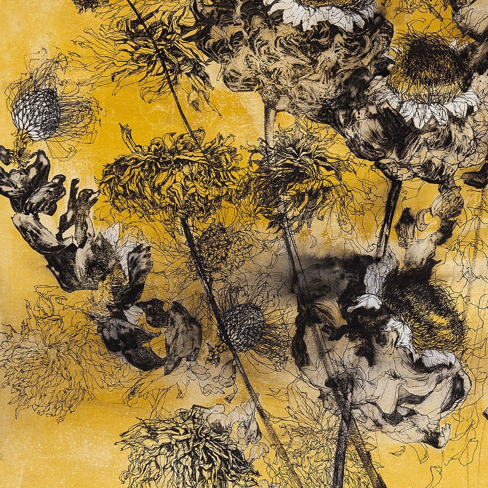 Fall XV Original Drawing Signed by Helen Gotlib