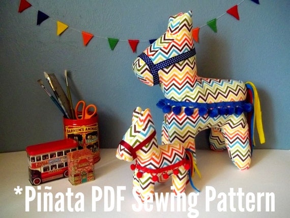 Cinco de Mayo Plush Pinata PDF Sewing Pattern