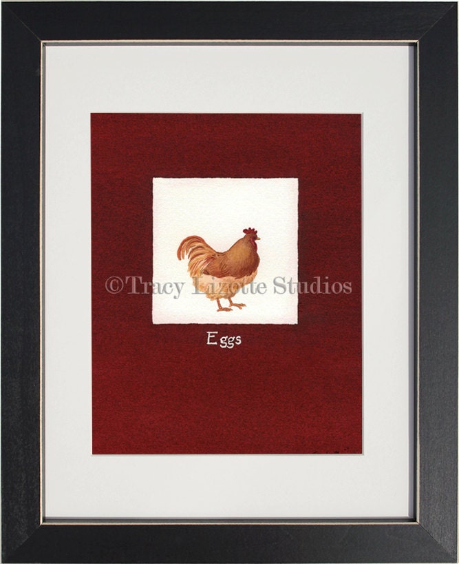 Eggs - 8"x10" archival watercolor print by Tracy Lizotte