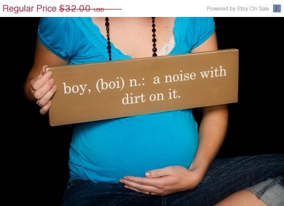 ON SALE Nursery Sign with Boy Quote Painted - Great Gift Idea - ETS-33
