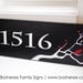 Custom Address Sign with love birds - Personalized House Number Sign - Great Housewarming Gift Idea