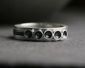 sterling silver two tone cup stacking ring