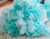 Crinkled Ribbon-Surf Blue