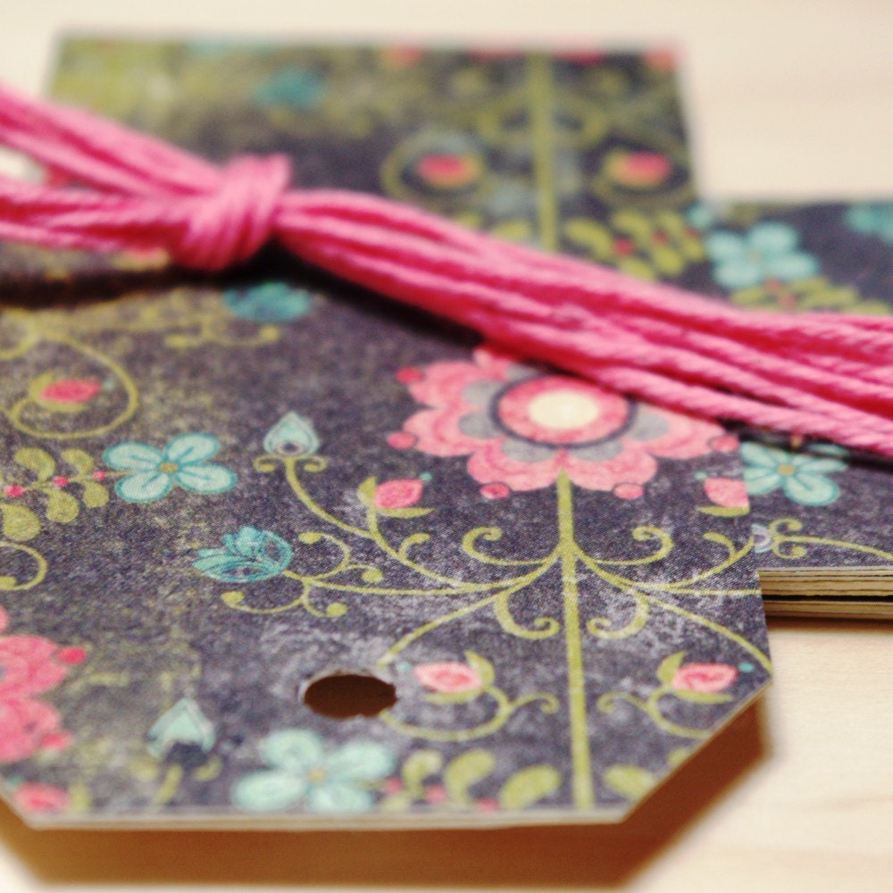 Midnight Garden Gift Tags / 6/Pk