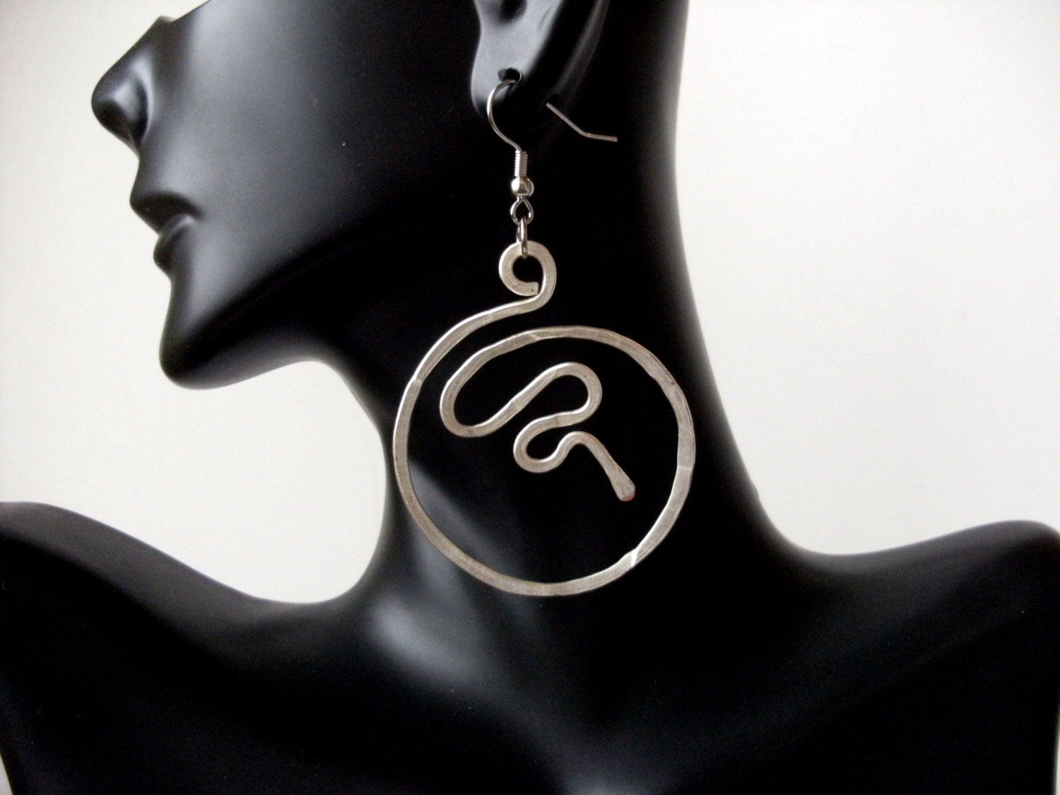 Silver hoops - non tarnish silver wire - handmade