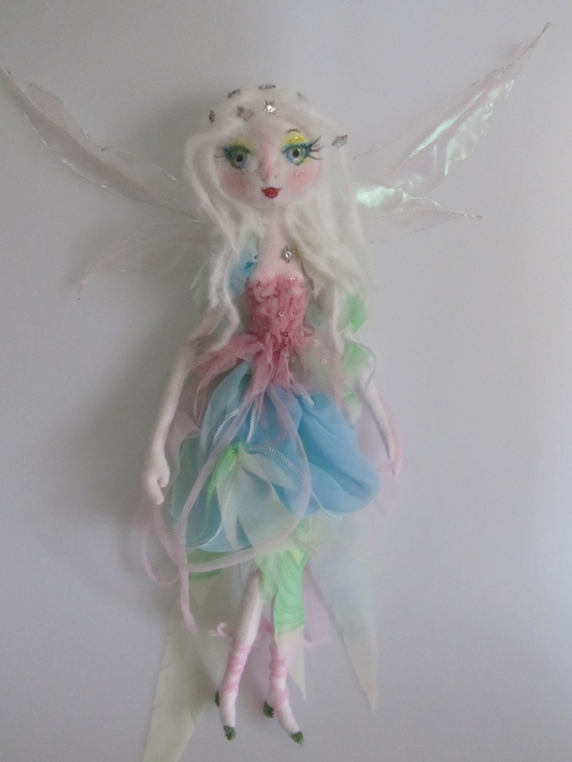 The Original KAERIE FAERIE Doll, soft sculpture jointed rag doll ooak