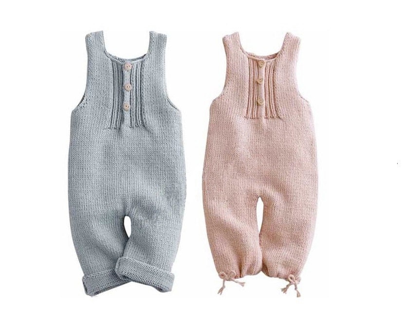 Hand Knit Pure Cashmere Baby Romper - Boy or Girl