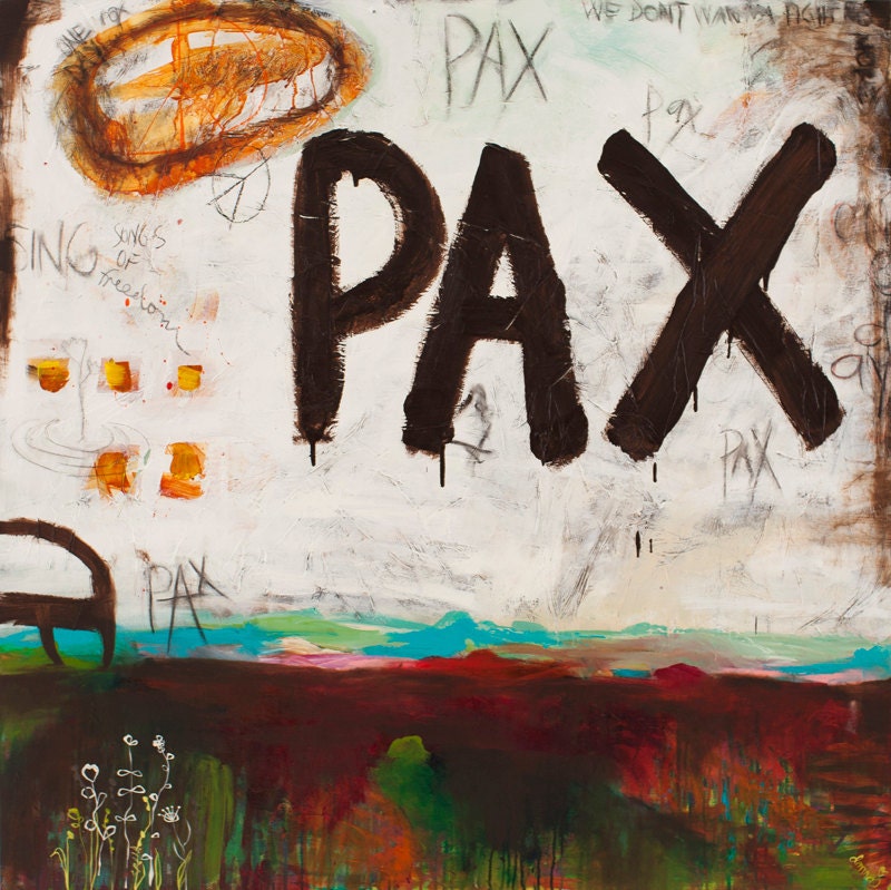 Original Painting by Donna Heart titled Pax et Justia
