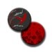 1.25" Round Digital Collage Sheet Butterfly Dandelion Swirls Red Grey and Black