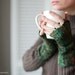Felted fingerless mittens / wool gloves / felt arm warmers in dark emerald green with shiny surface Ready to ship