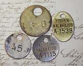 Brass Number Tag Lot