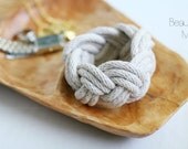 Turks Head Nautical Knot Woven Rope Bracelet