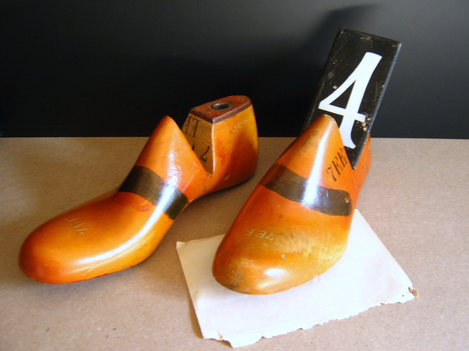Antique Shoe Lasts - Shoe Form - Natural Wood - Vintage - Home Decor - Candle Holders - Industrial Decor