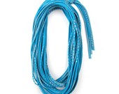 Cerulean Blue & Grey Infinity Scarf - Circle Scarf - Womens Mens Necklace Fabric Jewelry - Spring Fashion - Loop Scarf Unique Summer CIJ