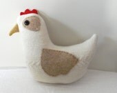 White and Buff  Farm Hen