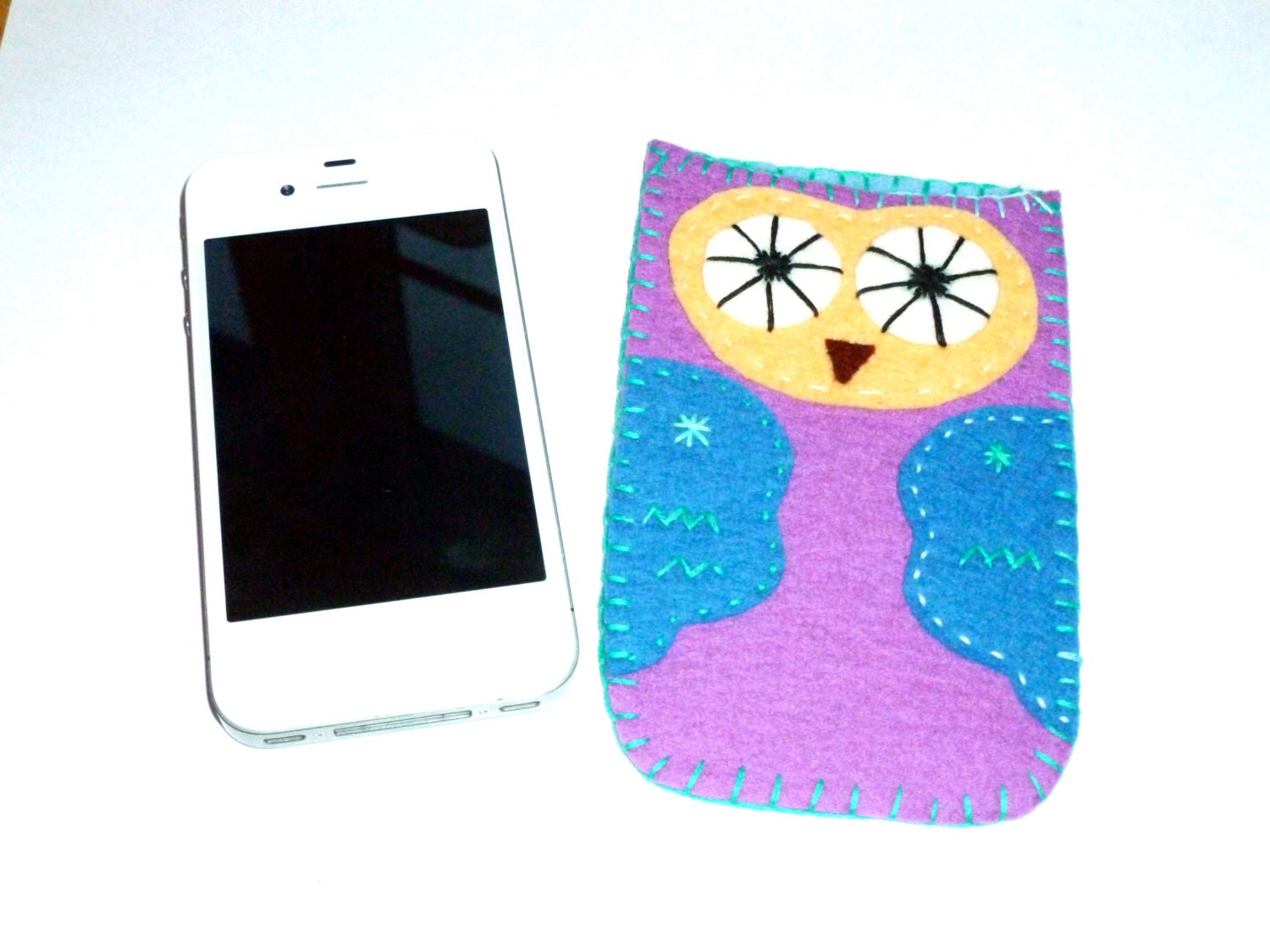 Owl iPhone Case Felted Hand Made iPod Cover Soft case
