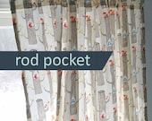 rod pocket window panels (pick your fabric)