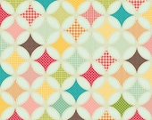 ON SALE Fat Quater Riley Blake, Fly A Kite, Ice Cream Teal  Fabric by October Afternoon