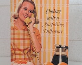 1966 Cooking with a Surprising Difference Cookbook
