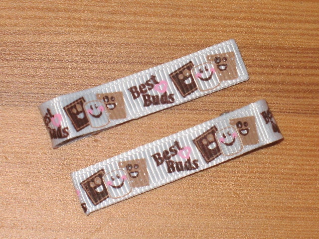 S'mores Hair Clippies...Everyday Collection...A Fun Treat to Send in her Camp Care Package