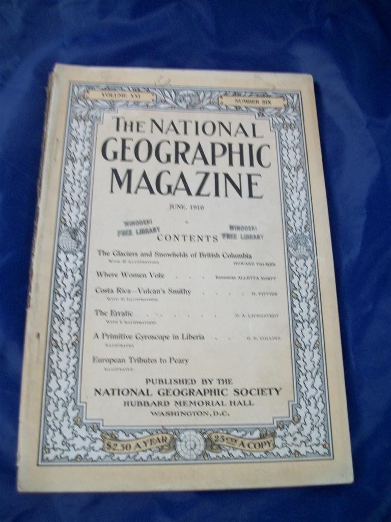 1910 June National Geographic Magazine For sale