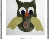 Applique Template in Downloadable Format - Hoot Owl