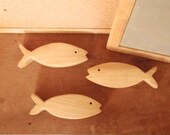 little fish rattle -baby/ toddler (eco friendly children) - baby shower gift-  waldorf/montisorri wood toy
