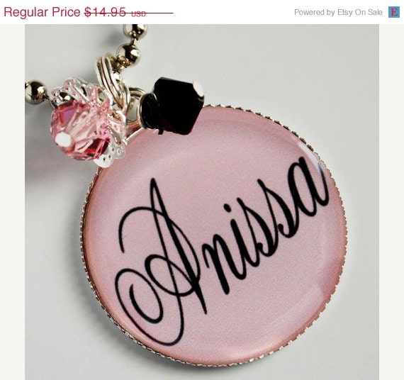 SUMMER SALE - Sweet Whisper PERSONALIZED Name Necklace - Birthday Gift Wedding Favor