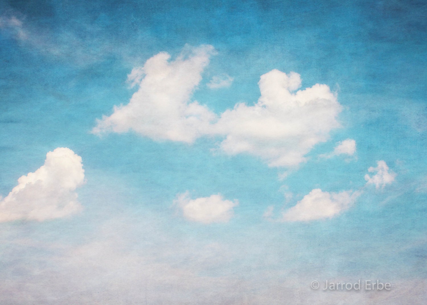 Textured Clouds - 5 x 7 Print - Children's Room