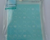 Sanrio Hello Kitty Face, Hearts And Bows KT Quilt Design Transparent Blue Ziplock Resealable Poly Bags - Pack Of 20