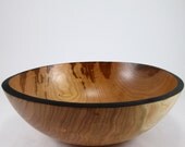 Black Cherry Wood Serving Bowl