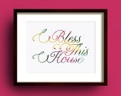 Bless This House - A3 Giclee Print