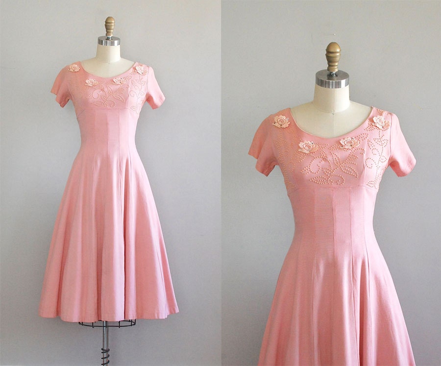 vintage 50s dress / 1950s dress / Maybe Baby dress