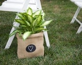 Set of 10 Large Burlap Bag with Chalk Cloth Spot-to-Jot Again, and Again
