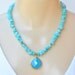 Peruvian Opal & Ocean Blue Chalcedony Necklace