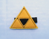 Ultimate Power Clippie, Triforce Zelda Inspired Hair Clip