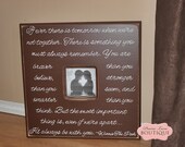 If ever there is tomorrow, when we can't be together, Winnie The Pooh, Weddings, Nursery, New Baby, 20x20, Quote, Picture frame