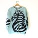 1980s Vintage Zebra Novelty Sweater