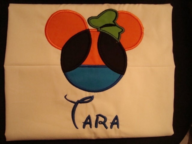 Personalized Embroidered Character Autograph pillowcase for your  Disney Vacation