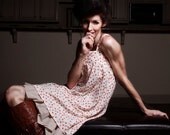 Tunic, Tunic Top, Tunic Blouse in Cherry Strawberry Print, Blouse, Shirt, Mini Dress
