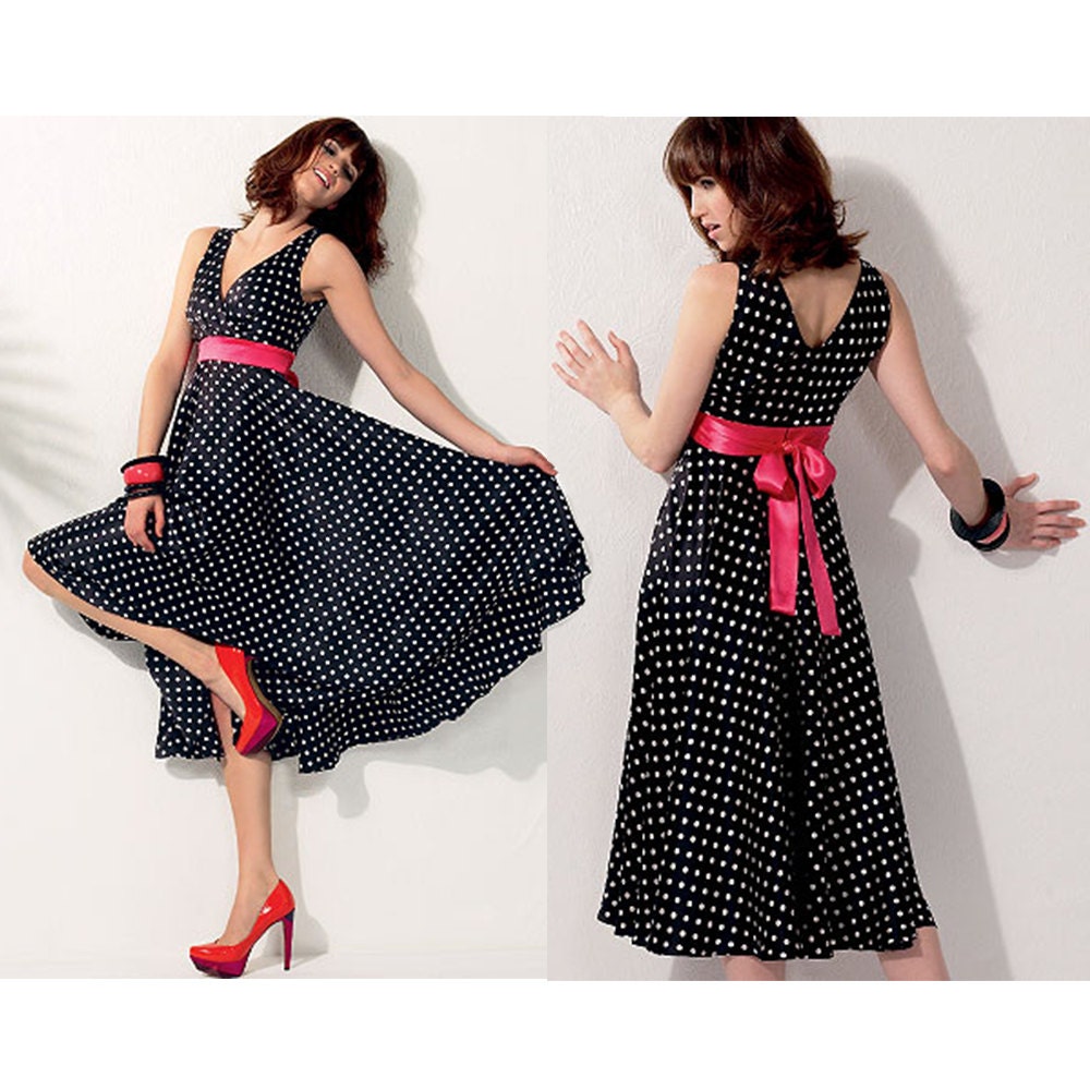 Misses Dress Pattern - Womens Dress Sewing Pattern - McCalls 6557 - M6557 - Uncut Factory Folds