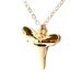 Gold shark tooth necklace - gold necklace - real shark tooth - 24k gold edged - gold jewelry - gold dipped - Gold nautical necklace