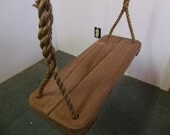Limited Edition Premier Wood Tree Swing /10 feet of rope per side