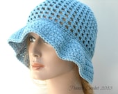 Floppy Brim Sun Hat Crochet Lightweight Design YOU PICK Colors and Size Teen & Women's