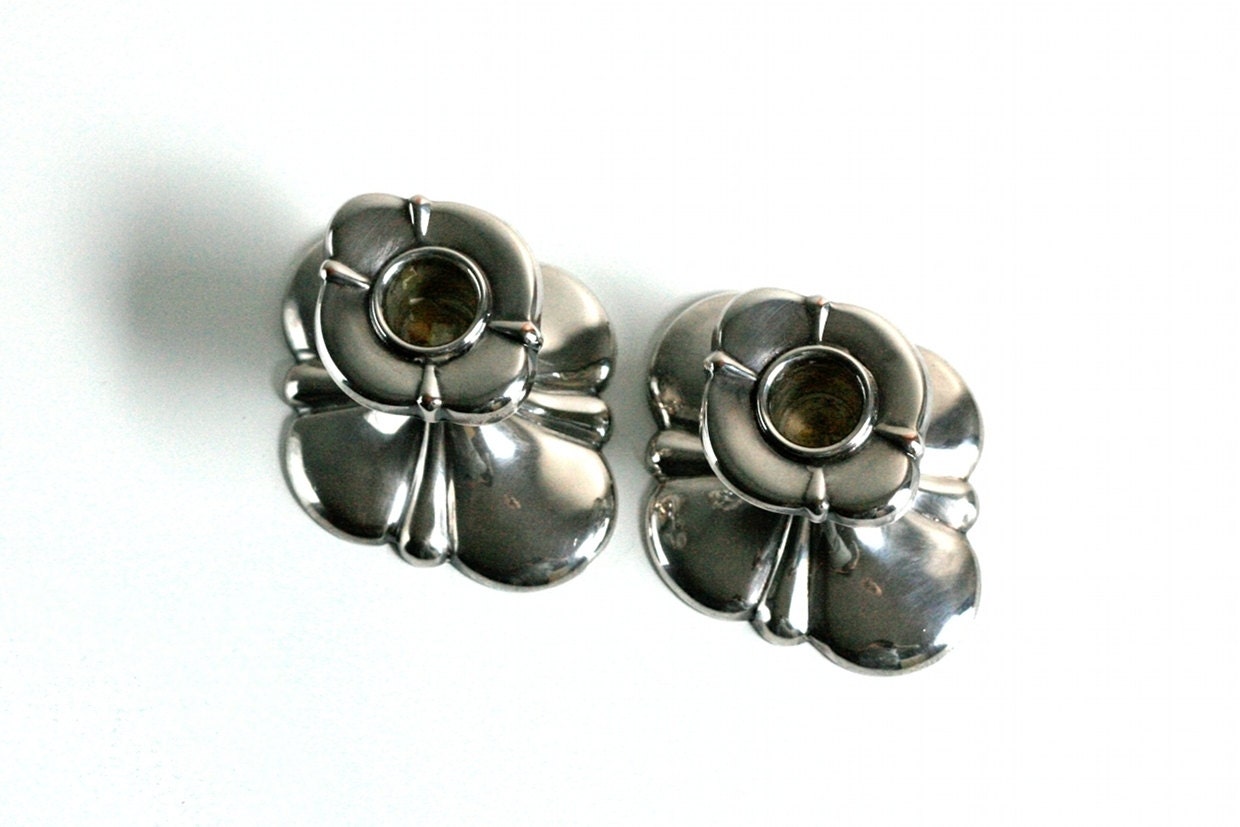 Vintage Silver Plated Candle Sticks