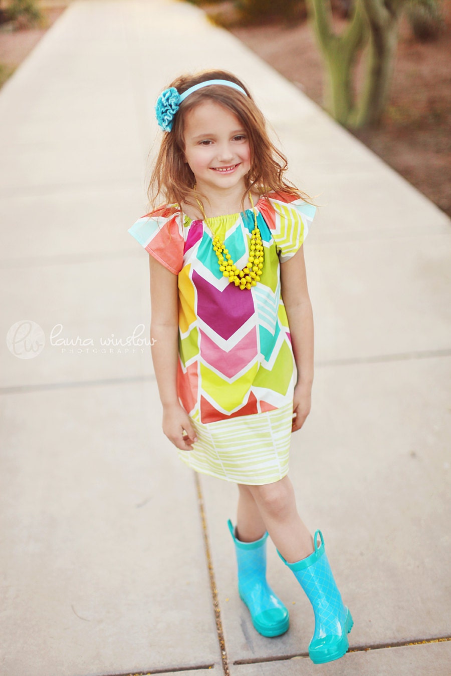 Childrens Clothing... Girls Dress....The Laura Chevron Dress...handmade childrens clothing by laken and lila