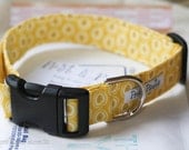 Dog Collar: Yellow pattern