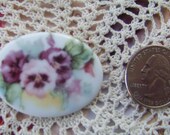 Cameo Gorgeous Pansy Mix 40x30 Porcelain Fired Decal ECS